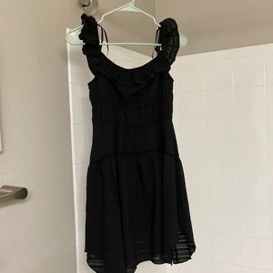 Wild fable asymmetrical black mini dress